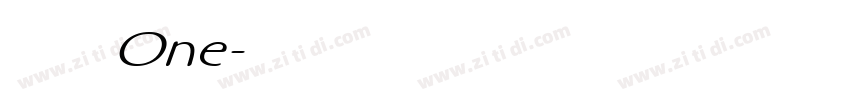 摇滚乐 One字体转换